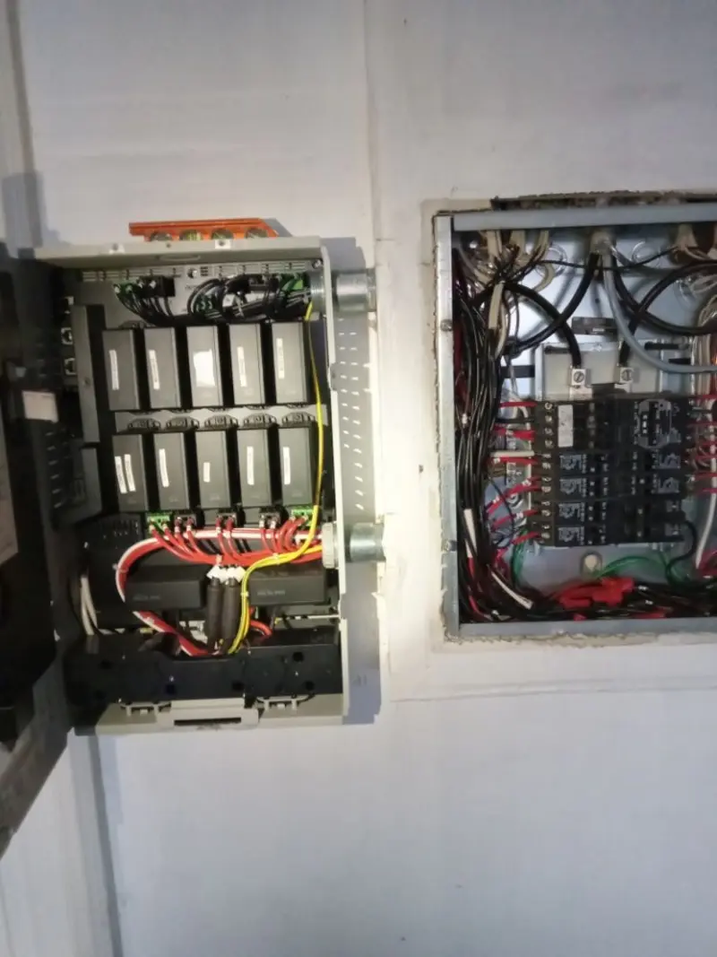 Electrical panel upgrade completed for Commercial Electrician Services in Denison